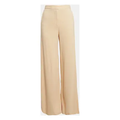 Stella McCartney Beige Crepe Wide Leg Pants