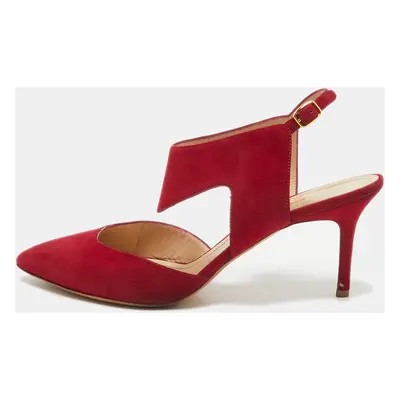 Nicholas Kirkwood Red Suede Leda Pumps Size