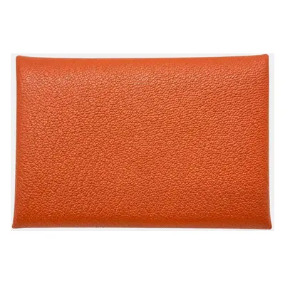 Hermes Calvi Duo Leather Coin Card Case