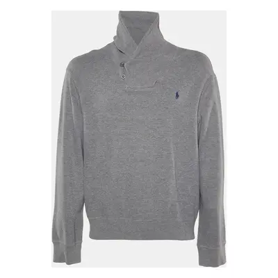 Polo Ralph Lauren Grey Cotton Knit Sweater