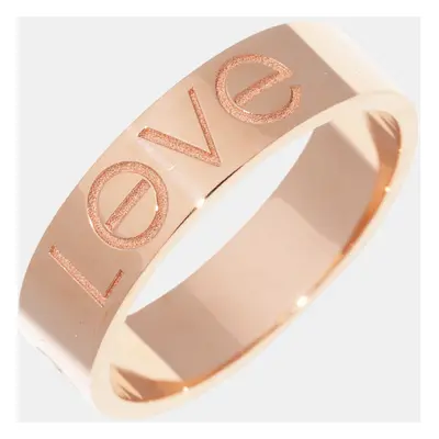 Cartier 18K Rose Gold Love Band Ring EU