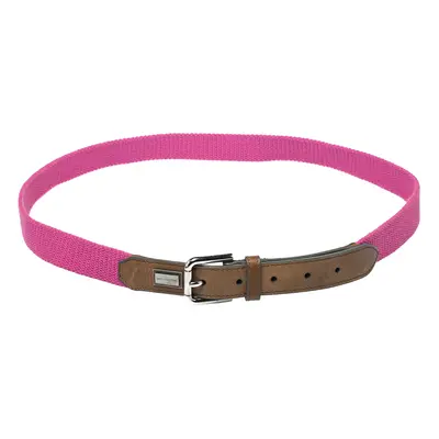 Dolce & Gabbana Pink/Brown Canvas and Leather Belt CM