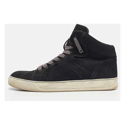 Lanvin Black Nubuck High Top Sneakers Size