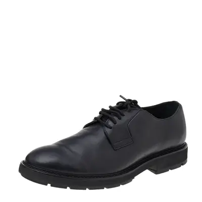 Tod's Black Leather Lace Up Oxfords Size 39.5