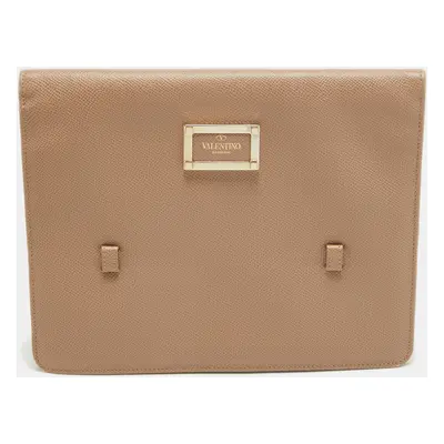 Valentino Beige Leather Flap iPad Cover