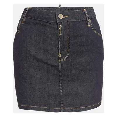 Dsquared2 Blue Denim Mini Skirt