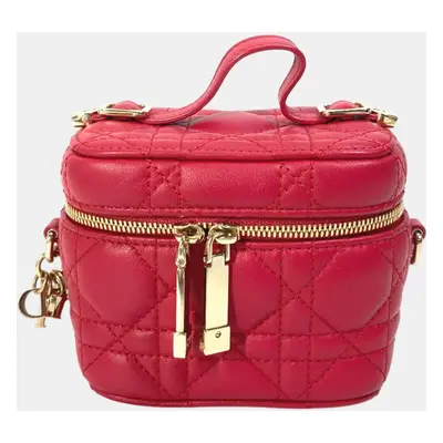 Dior Red LADY Dior Shoulder Bag