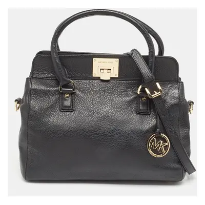 MICHAEL Michael Kors Black Leather Astrid Satchel