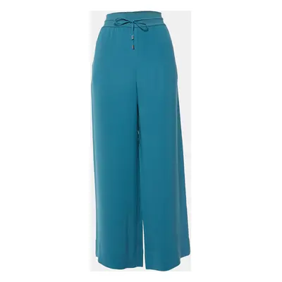 Loro Piana Blue Silk Crepe Joggers