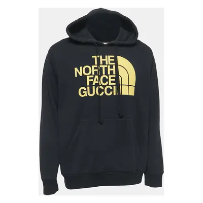 Gucci X The North Face Black Logo Print Cotton Hoodie