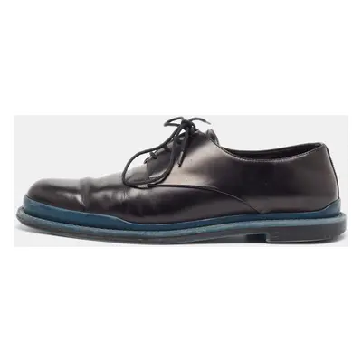 Bottega Veneta Black Leather Lace Up Derby Size