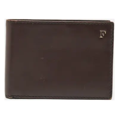 Gianfranco Ferre Brown Leather Bifold Wallet