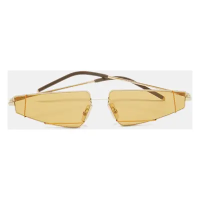 Fendi Yellow FFM0054/S Geometric Sunglasses