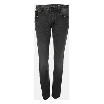 Just Cavalli Grey Cotton Slim Fit Jeans