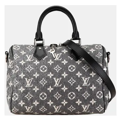 Louis Vuitton Grey Monogram Jacquard Denim Speedy Bandouliere