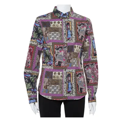 Etro Multicolor Paisley Printed Button Front Fitted Shirt