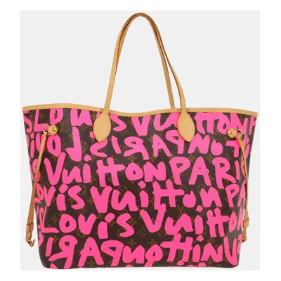 Louis Vuitton Pink Monogram Graffiti Neverfull GM Tote bag