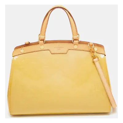 Louis Vuitton Citrine Monogram Vernis Brea MM Bag