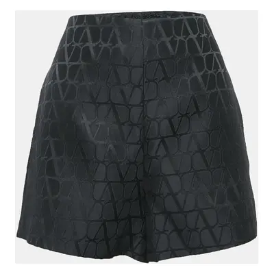 Valentino Black Monogram Jacquard Shorts