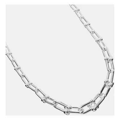 Tiffany & Co. Silver Hardware Graduated Link Necklace