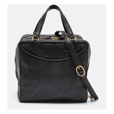 Tory Burch Black Leather Alexa Satchel