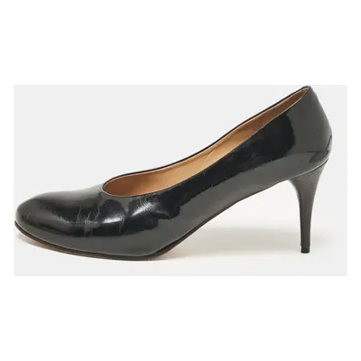 Chloe Black Leather Round Toe Pumps Size