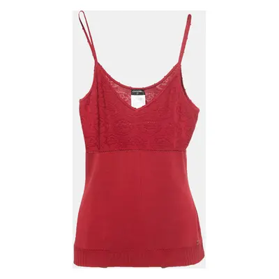 Chanel Burgundy Cotton Knit Camisole