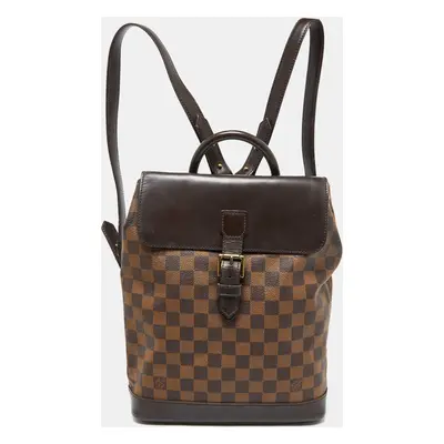 Louis Vuitton Damier Ebene Canvas Soho Backpack