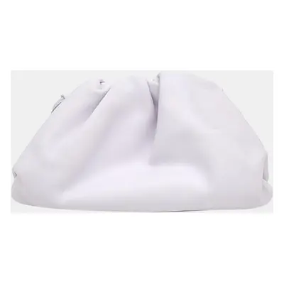 Bottega Veneta White Leather The Pouch