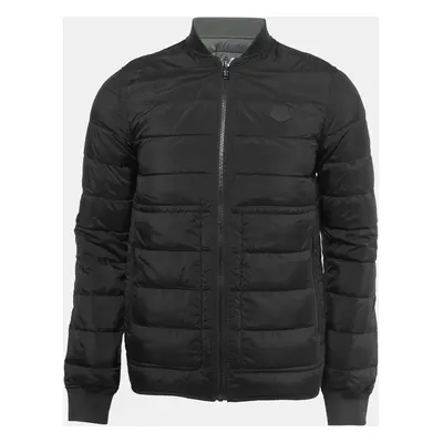 Kenzo Black/Green Synthetic Reversible Down Jacket