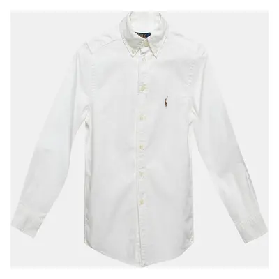 Polo Ralph Lauren White Cotton Button Front Shirt Yrs