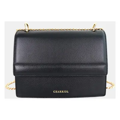 Charriol Black Leather Forever Handbag