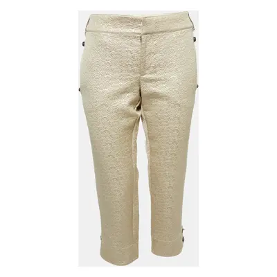 Just Cavalli Gold Jacquard Pants