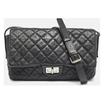 Chanel Black Quilted Leather Easy Reissue Messenger Bag