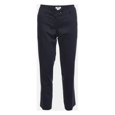 Moschino Cheap and Chic Black Cotton Tailored Trousers