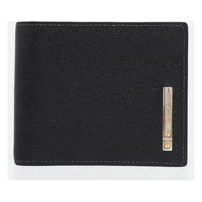 Cartier Black Leather Santos de Cartier Bifold Wallet