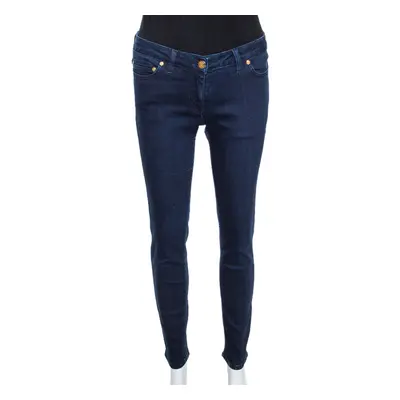 Roberto Cavalli Indigo Denim Tapered Fitted Jeans