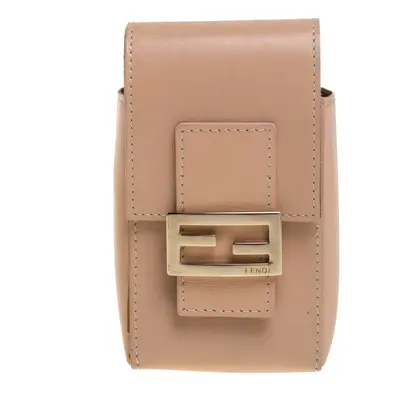 Fendi Beige Leather Cigarette Pouch