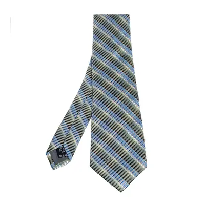 Valentino Multicolor Striped Jacquard Silk Tie