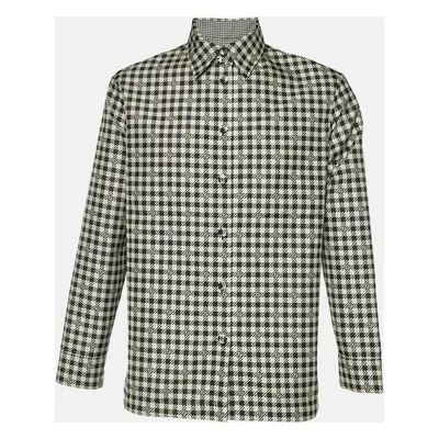 Fendi Black/White Houndstooth Patterned Reversible Jacket