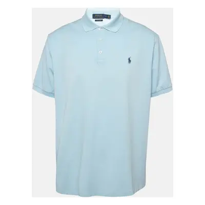 Polo Ralph Lauren Light Blue Stretch Mesh Knit Polo T-Shirt