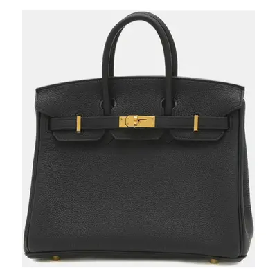 Hermes Black Togo Birkin Handbag