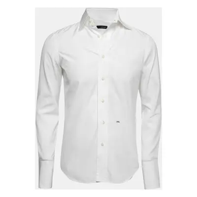 Dsquared2 White Cotton Button Front Shirt