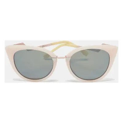 Fendi Pink/Brown Mirrored FF0118/S Cat-Eye Sunglasses