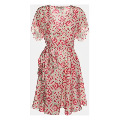 See by Chloe Multicolor Printed Silk Mini Belted Dress