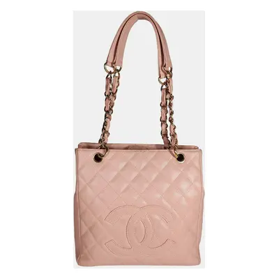 Chanel Pink Caviar GHW PST Tote bag