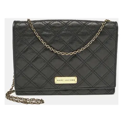 Marc Jacobs Black Quilted Leather All I One Shoulder Bag