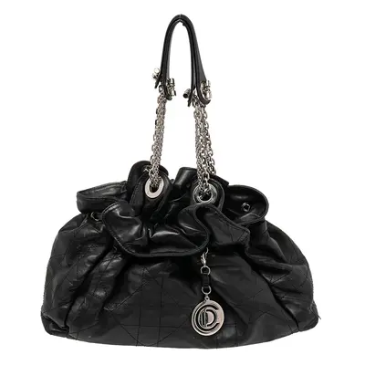 Dior Black Cannage Leather Le Trente Hobo