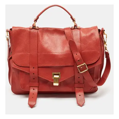 Proenza Schouler Red Leather PS1 Top Handle Bag