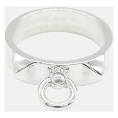 Hermes Silver Collier De Chien Pm Ring EU